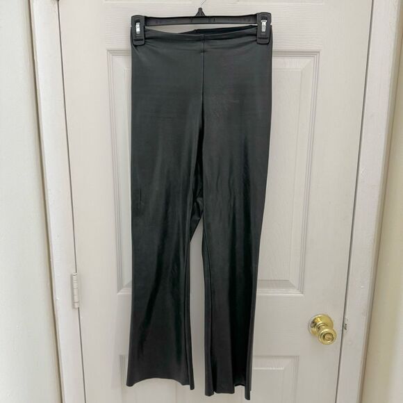 Commando Leather Wide Leg Pants Size Small Black Buttery Soft Flared Luxury - Picture 1 of 3